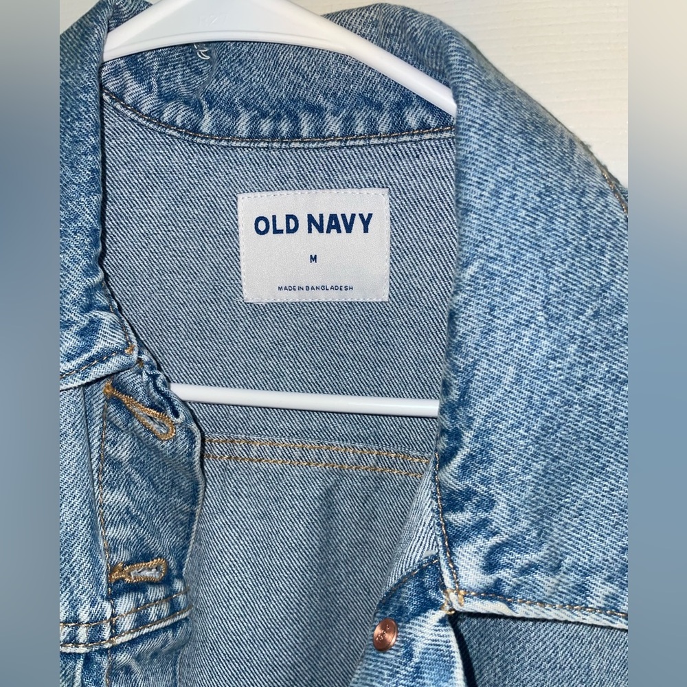 Old Navy Destroyed Denim Jacket - Picture 2 of 6